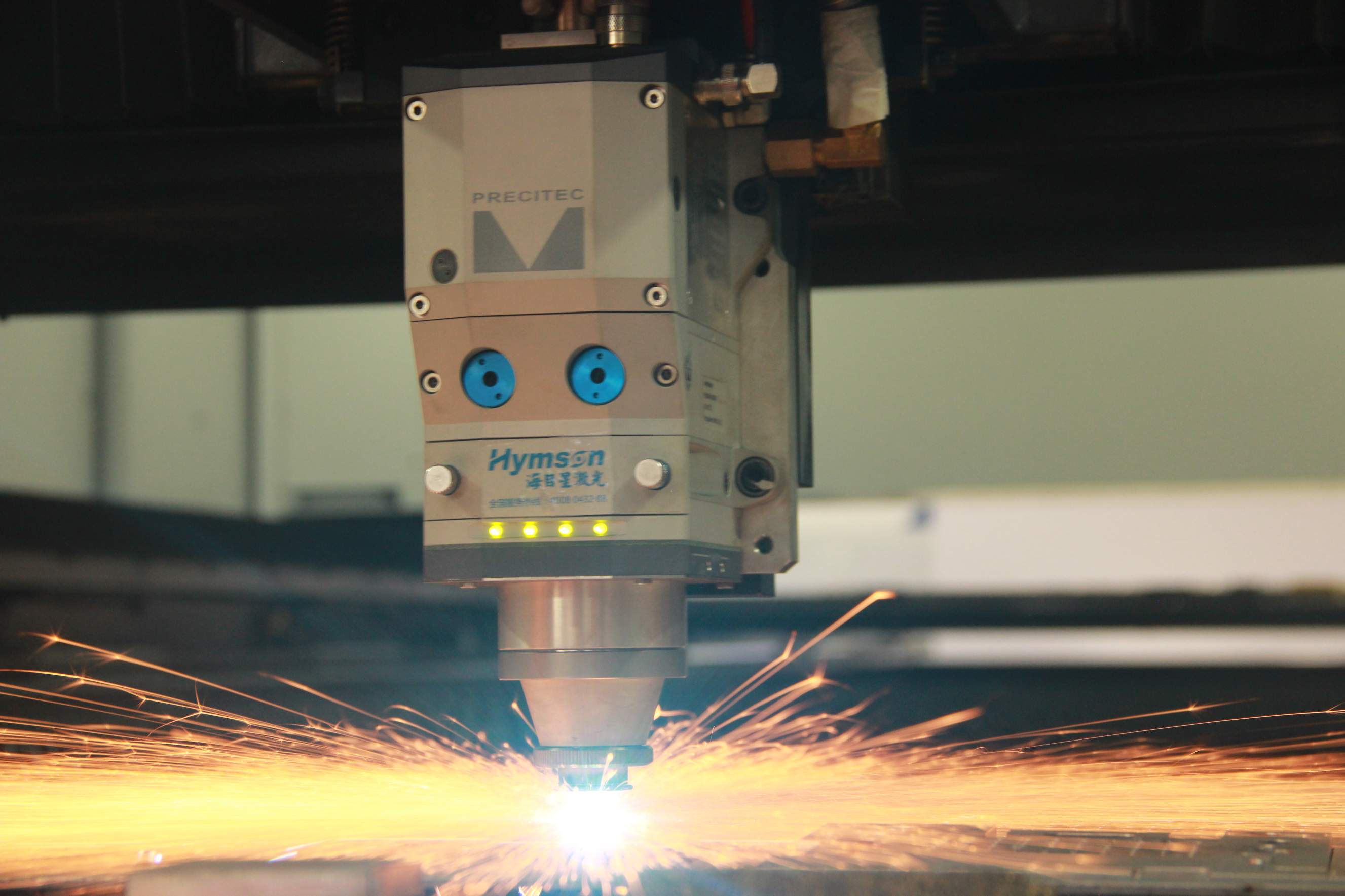 เครื่องตัดเลเซอร์ไฟเบอร์ขนาดใหญ่พิเศษ Hymson รุ่น HF ยาว 15 เมตร